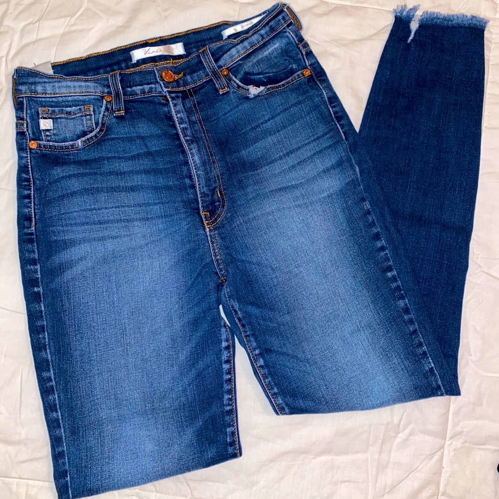 Kancan Hi Rise distressed denim